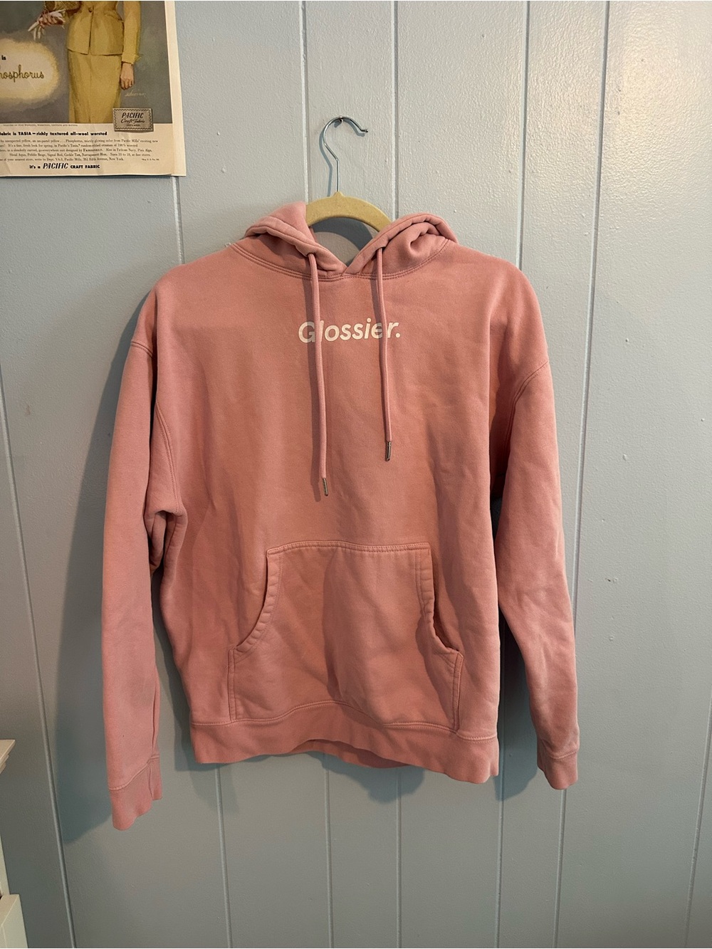 Original Glossier Pink Hoodie Sweatshirt